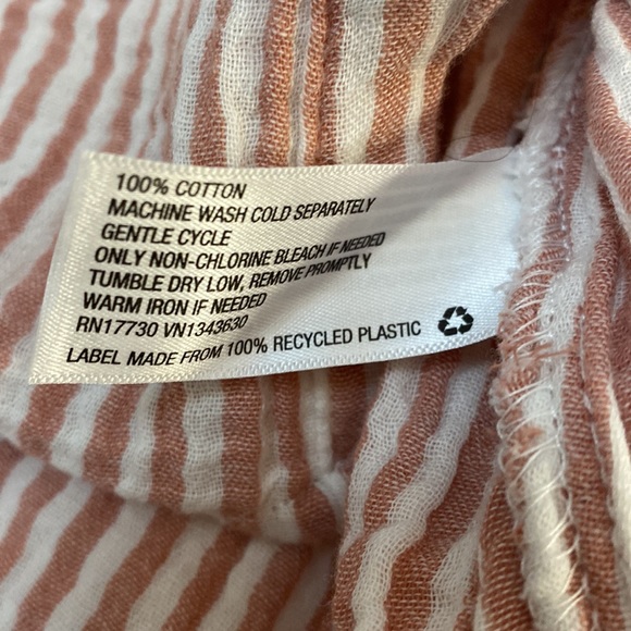 SML Pink & White Stripe Long Sleeve Top - Picture 6 of 6